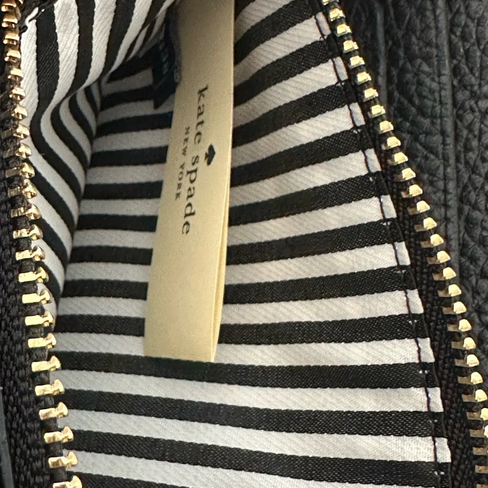 Kate Spade Black Pebble Leather Wallet - Picture 5 of 6